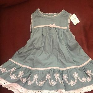 Brand New-Grey and pink corduroy dress